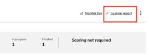 Schaltfläche Sitzungsbericht