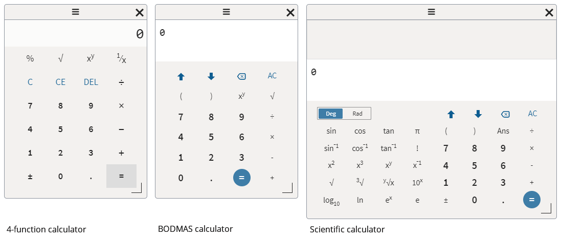 Calculatrices