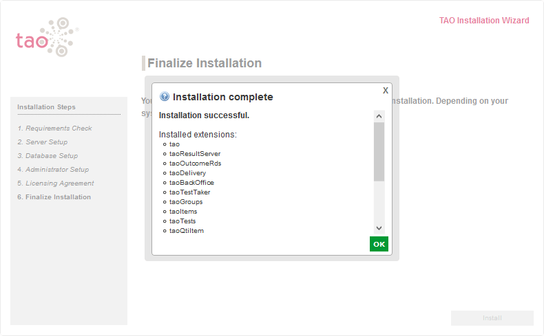 instalación completa